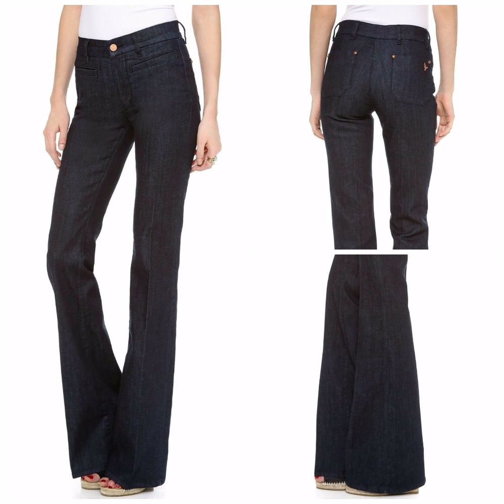 MIH MARRAKESH JEANS MID RISE KICK FLARE RAW